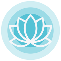 Comfort Icona che rappresenta un fiore di loto
