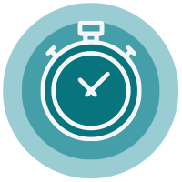 Ottimizzare il tempo Icona che rappresenta un timer
